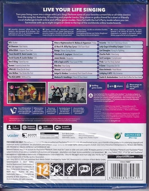 Lets Sing 2023 - i Folie - PS5 (AA-Grade) (Genbrug)